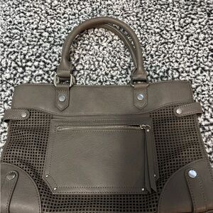 Chic Taupe Perforated Tote